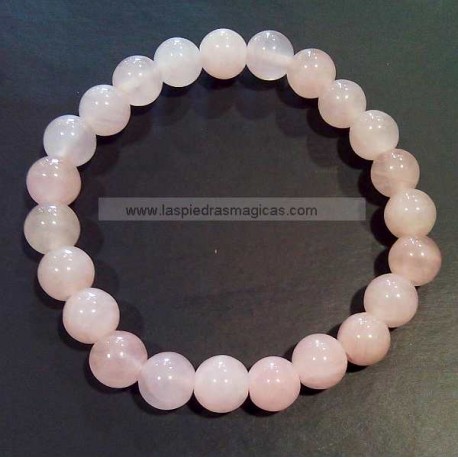 pulsera cuarzo rosa