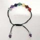 pulsera nudo corredizo 7 chakras