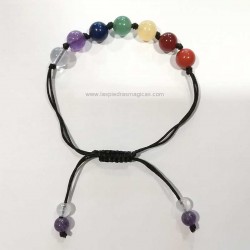 pulsera nudo corredizo 7 chakras