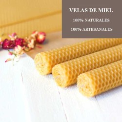 Velas de miel de abeja comprar online a buen precio. Propiedades y usos dia 11 y 22 para el amor.